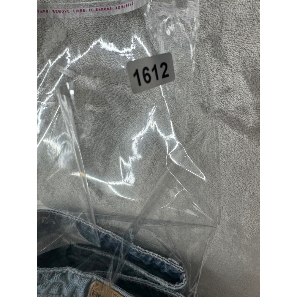 Bethany Mota High Rise Midi Distressed Denim Shorts Light Wash Size 10 Cutoff